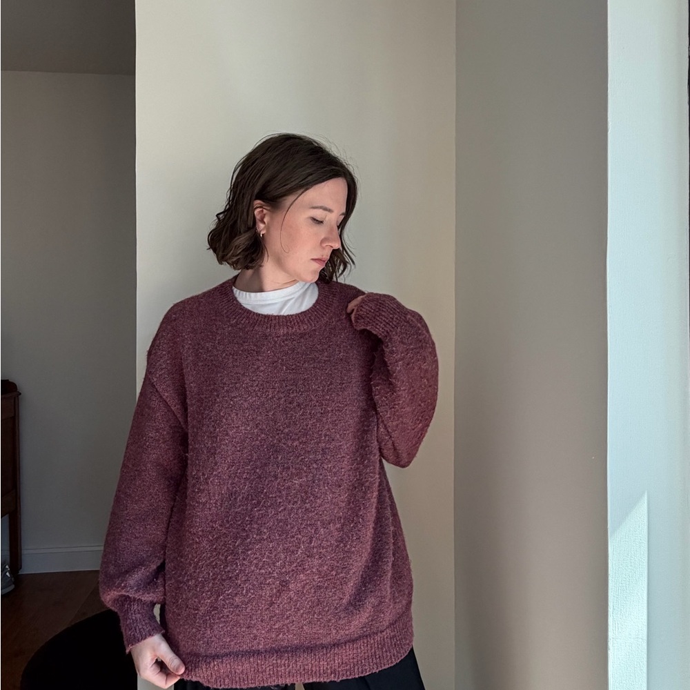 Princess Polly Maroon Crew Neck Sweater